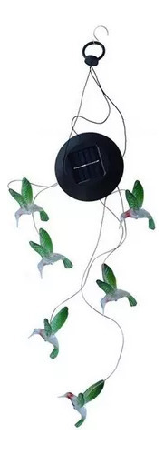 Beija-flor Led Solar Vento Sinos Cor Mudando Luzes Pendurar. - Imagem 5