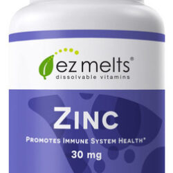 Suplemento Ez Melts Zinc 30 Mg Sublingual Vegan 60 Comprimid