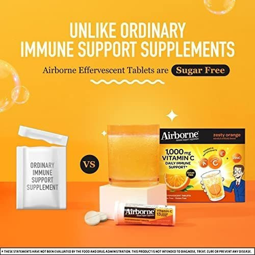 Vitamina C Airborne 1000 Mg 30 Comprimidos Efervescentes - Imagem 5