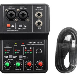 Bake Mixer De Áudio Com Cabo Usb 48v Alimentação Para De