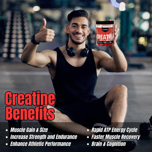 Gomas De Monohidrato De Creatina Myotec Para Homens E Mulher - Imagem 4