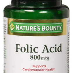 Natures Bounty Ácido Fólico 800 Mcg Comprimidos Força Máxim