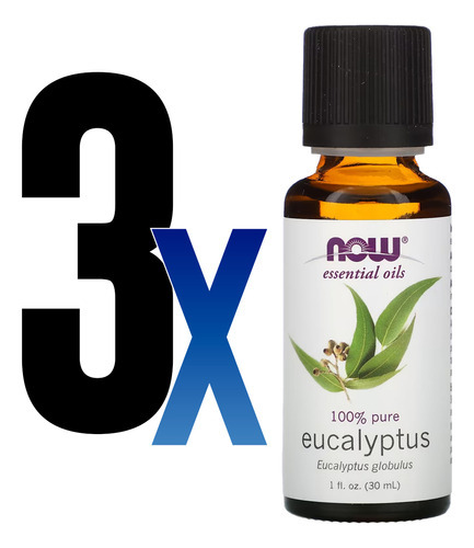Óleo De Eucalipto 30ml Now Foods Essenciais 100% Puro 3un - Imagem 2