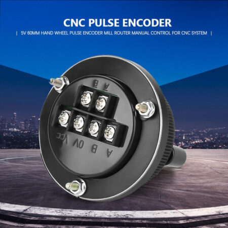 60mm Preto Controle Manual Roda De Pulso Encoder Moinho Rout - Imagem 6