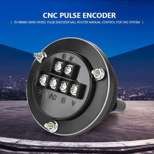 60mm Preto Controle Manual Roda De Pulso Encoder Moinho Rout - Imagem 6