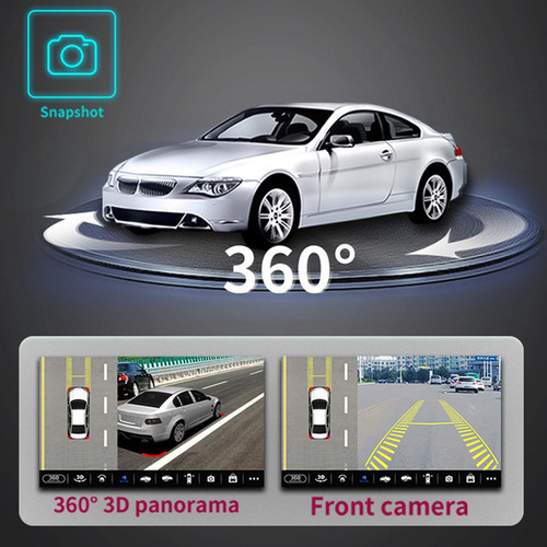 Câmera De Carro De 360° Com Visão Panorâmica Surround 1080p - Imagem 4