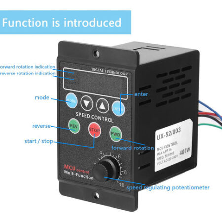 Controlador De Velocidade Multifuncional Do Motor 400w Ac220 - Imagem 6