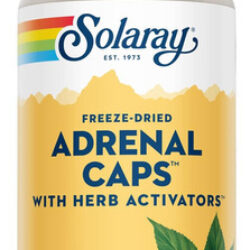 Solaray Adrenal Caps Liofilizado, Veg Cap (btl-plastic) 170