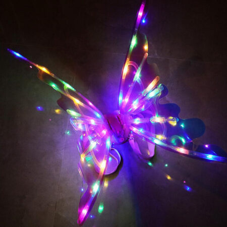 Elfo Fantástico Fada Elétrica Borboleta Asas Com Luz E Músic — foto 5 Elfo Fantástico Fada Elétrica Borboleta Asas Com Luz E Músic — foto 5