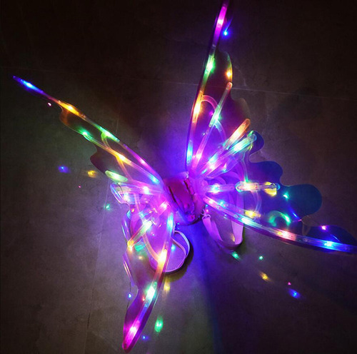 Elfo Fantástico Fada Elétrica Borboleta Asas Com Luz E Músic — foto 5 Elfo Fantástico Fada Elétrica Borboleta Asas Com Luz E Músic - Imagem 5
