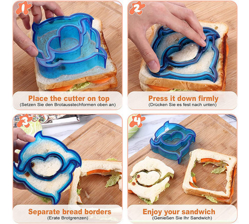 Yiyi Conjunto Cortador Sanduíche Frutas Infantil 28 - Imagem 3