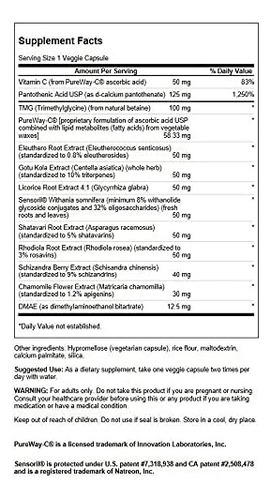 Swanson Adrenal Essentials 60 Cápsulas Vegetais - Imagem 2