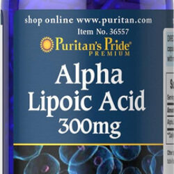 Puritans Pride Ácido Alfa Lipóico 300 Mg Cápsulas, 60 Conta