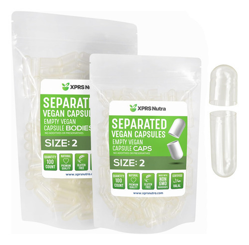 Xprs Nutra Vegan Tamanho 2 Cápsulas Separadas - 100 Cápsulas
