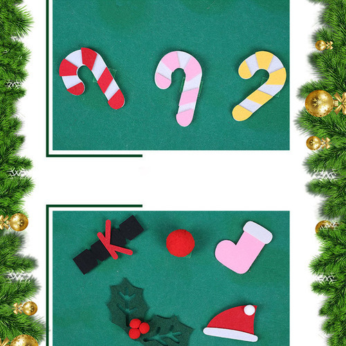 Árvore De Feltro Diy De 43 Polegadas Com Ornamentos Removíve - Imagem 7