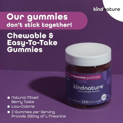 Gomas De L-teanina Kind Nature Para Crianças E Adultos - Gom - Imagem 4