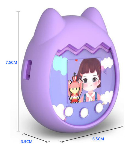 Estojo Eletrônico Para Máquina Estimação Para Tamagotchi Pix - Imagem 8