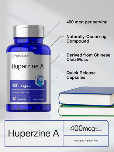 Horbäach Huperzine A 400mcg | 180 Cápsulas | Suplemento Sem - Imagem 3