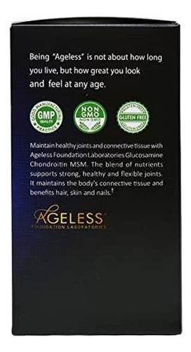 Ageless Ultra Flex Gold Joint Health Glucosamina E Condroiti - Imagem 4