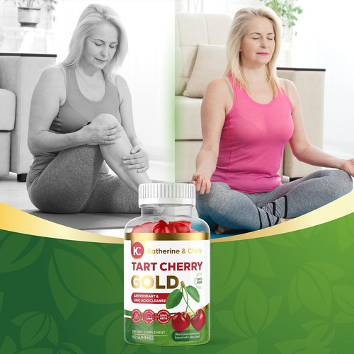 Katherine & Clark Tart Cherry Gold Montmorency Gummies - Tar - Imagem 6