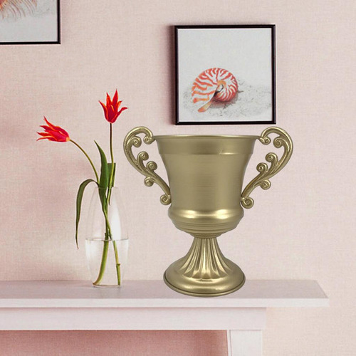 Vaso De Flores Retrô De Metal Em Forma De Taça De Vinho - Imagem 11