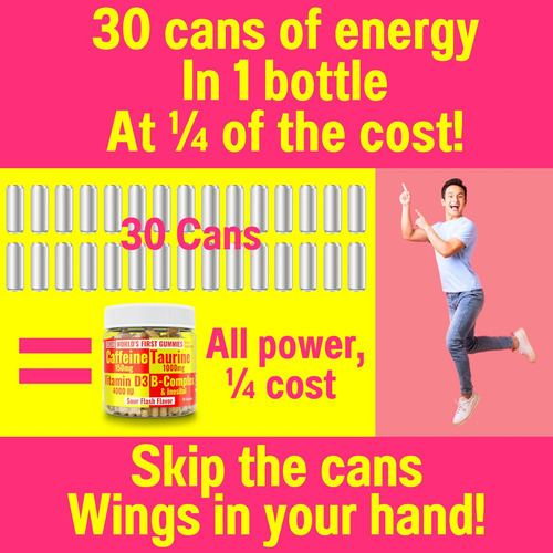 Shizam Taurina 1000 Mg Cafeína 150 Mg Gomas Energéticas Com - Imagem 4