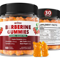 Suplemento De Berberina 1500mg, Berberina Sem Açúcar Com Gom