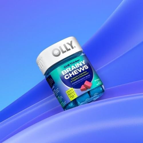 Olly Chill Thinker Brainy Chews, Além De L-teanina, Magnésio - Imagem 8