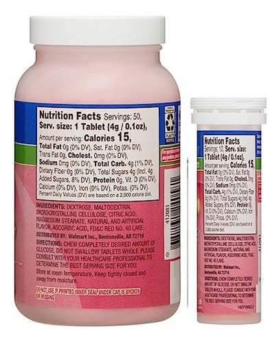 Relion Glucose, 50 Comprimidos Com Tubo On-the-go, 10 Compri