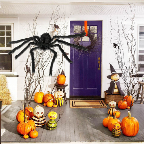 Decoração De Festa De Halloween Da Aranha Assombrada Casa Su - Imagem 5