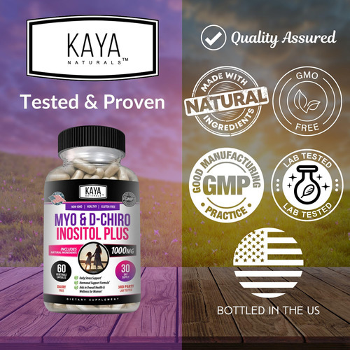 Kaya Naturals Myo & D-chiro Inositol Plus Suporte Para Mulhe - Imagem 4