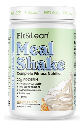 Shake Substituto De Refeição Fit & Lean Com Proteínas, Fibr