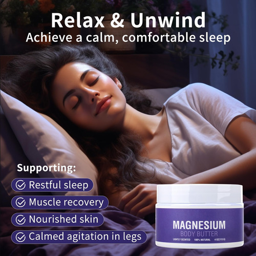 Creme De Magnésio Kiuoret Para Dormir - Loção Tópica De Magn - Imagem 2