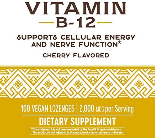 Vitamina B-12 Marca Natures Way, 2.000 Mcg, 1.000 Pastilhas - Imagem 2