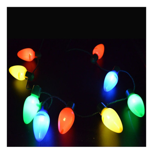 Colar De Luzes Led De Natal, 5 Peças, Com Corrente De Cor - Imagem 8