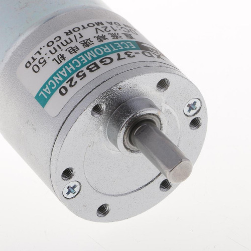 Motor Dc 12v Mini Motor Elétrico, Motor Dc Engrenagem 50rpm - Imagem 3