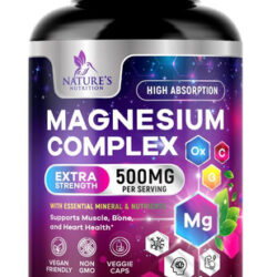 Complexo De Magnésio Suplemento 500mg - Alta Absorção Glicin