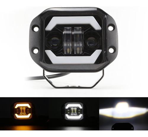 Para Faróis Led Mile De 5 , Embutido Alto E Baixo Com Drl - Imagem 2