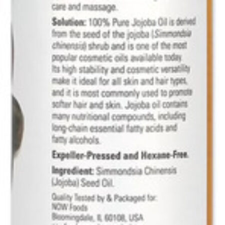 Óleo De Jojoba Now Foods 473 Ml Puro Importado 4un - Imagem 3