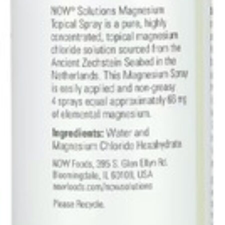 Spray Topical De Magnésio Now Foods 237ml Importado - Imagem 3