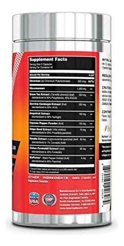 Amazing Muscle Lean 10 Burner - 90 Cápsulas - 30 Porções - A - Imagem 2