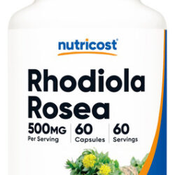 Suplemento Nutricost Rhodiola Rosea 500mg 60 Cápsulas