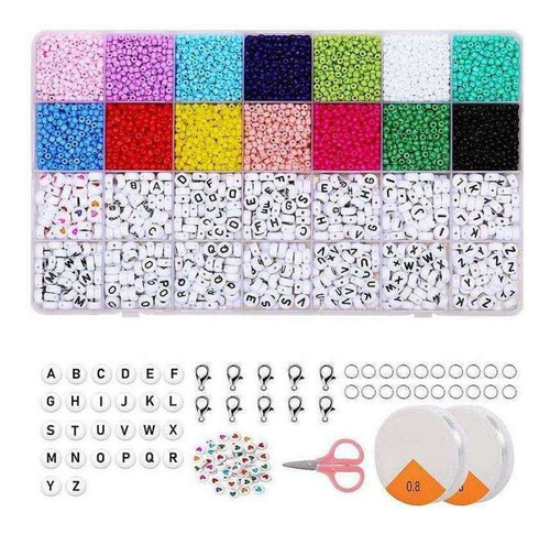 Pulseira De Kit Inicial Contas Encantam Crianças Set 1.