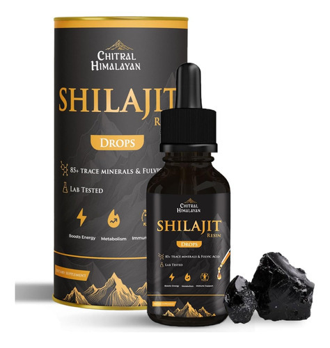 Suplemento Líquido Puro De Shilajit Do Himalaia De 60 Ml, Go - Imagem 7