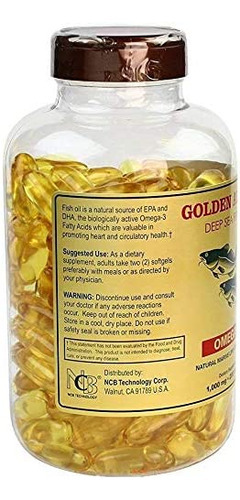 Ómega 3 Óleo De Peixe Do Mar Profundo Do Alasca 1000mg 200 C - Imagem 3