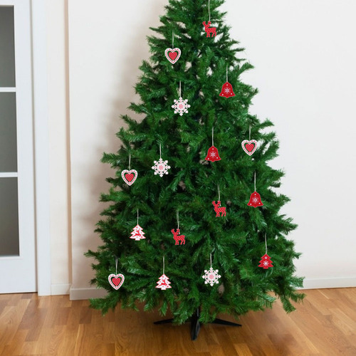 24 Peças De Linda Decoração De Enfeite De Natal Pendurada Em - Imagem 8