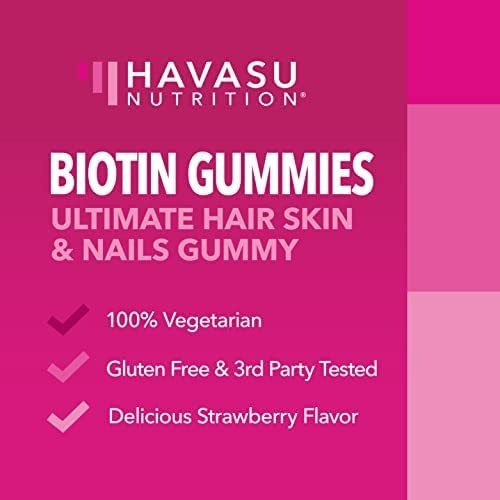 Vitamina B7 Havasu Nutrition/ 5000 Mcg/90 Gomitas - Imagem 3