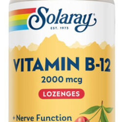 Vitamina B-12 Marca Solaray, 2000 Mcg, 90 Comprimidos