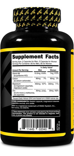 Suplemento Dietético Primaforce Zma, 180 Cápsulas - Imagem 4