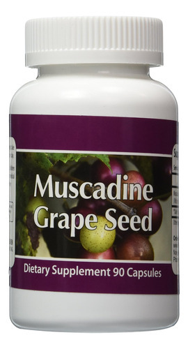 Garrafa De 90 Contagens De Semente De Uva Muscadine